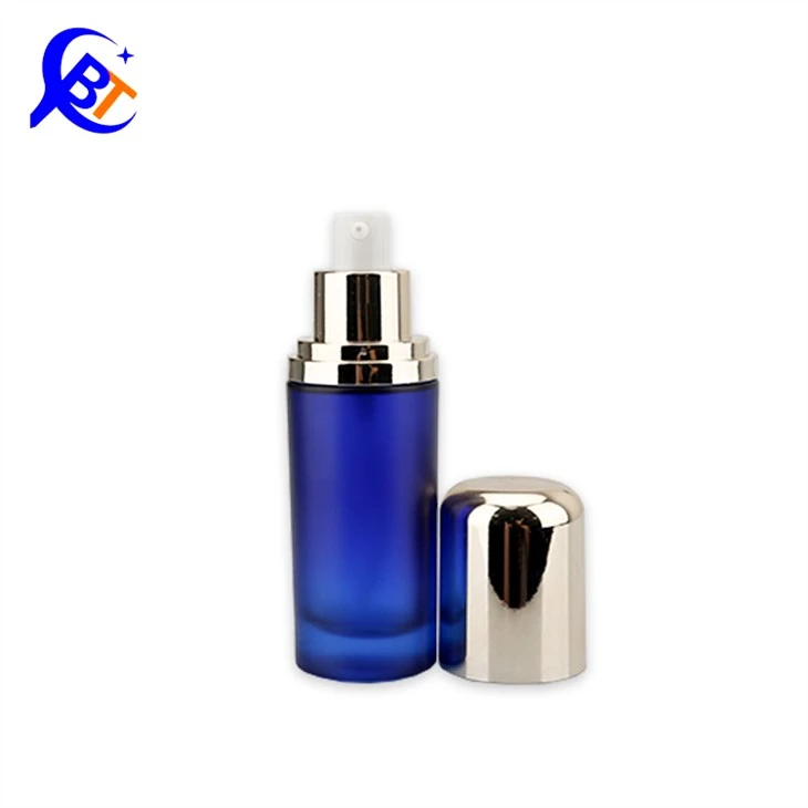 Frosted Glass Cosmetic Bottle