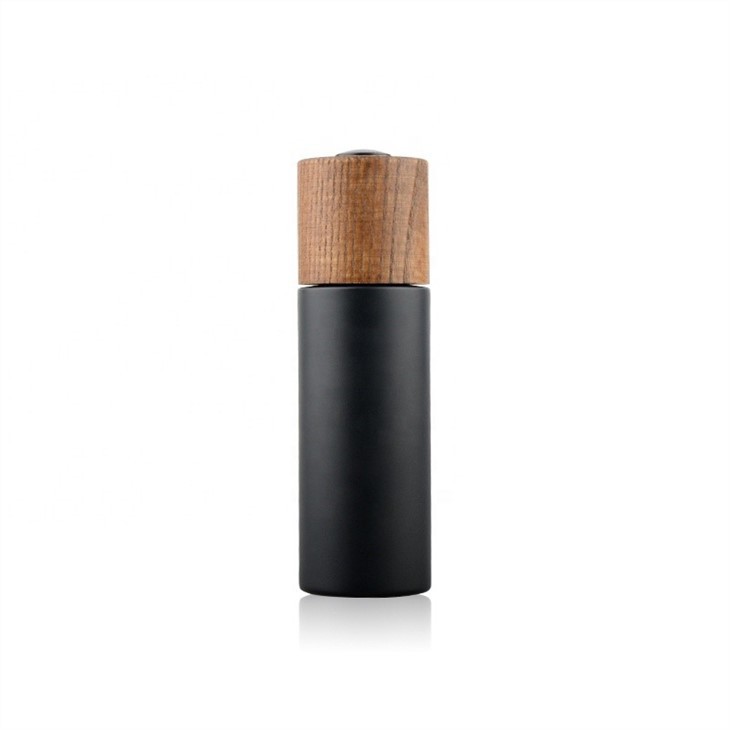 bamboo wood glass cosmetic bottle
